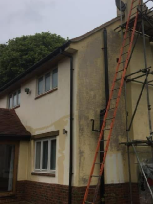 Exterior repaint - before